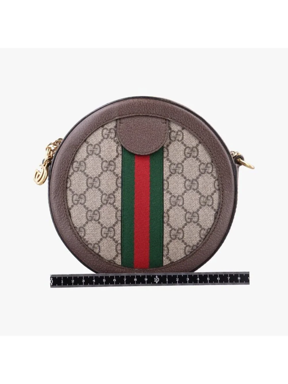 Gucci Ophidia Brown Beige Multi Leather Shoulder Bag